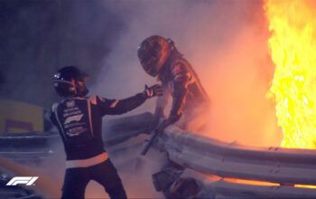 Acidente  com piloto francês Romain Grosjean interrompe GP do Bahrein