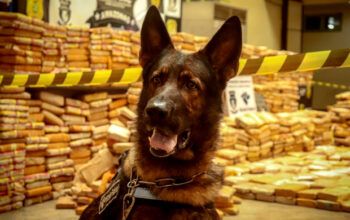 Com ajuda de um cão farejador, dois homens são presos no Iranduba (AM) com 1,5 tonelada de maconha skunk