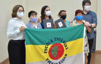 Parceria Seduc e Consulado-Geral do Japão garante quadra poliesportiva à escola de Parintins