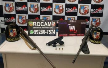 Quatro homens são presos em Tonantins por porte ilegal de arma