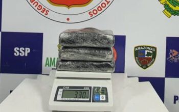 Base Arpão apreende 3 quilos de drogas em Coari na embarcação N/M Monte Sinai II