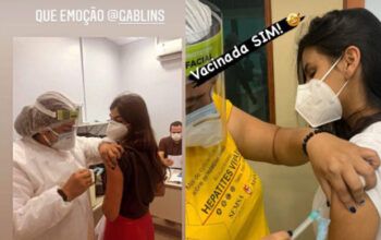 Pipocou no Twitter: Gab Lins e Isa Lins são vacinadas contra covid-19