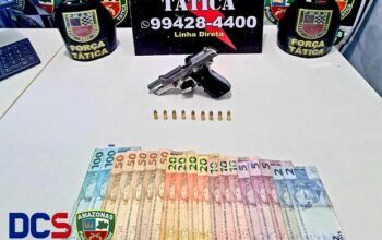 Força Tática detém homem com arma de fogo no distrito de Cacau Pirera