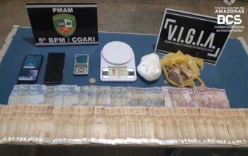 Homem é preso com 225 pedras de cocaína em Coari