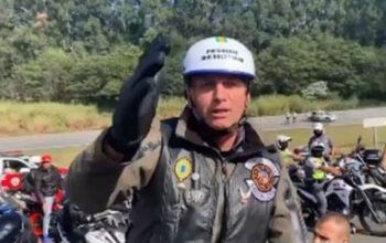 Em discurso em SP, Bolsonaro ataca isolamento e faz aceno a motoqueiros