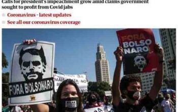 Imprensa internacional noticia protestos contra Bolsonaro