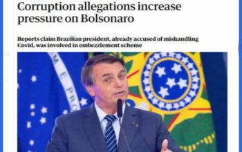 Jornal inglês destaca corrupção de Bolsonaro que roubava salários de assessores