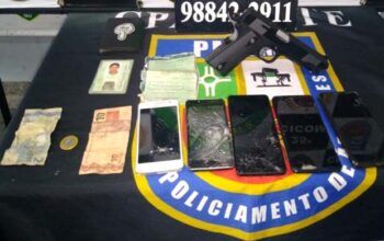 Adolescentes são apreendidos por roubos de celulares após tentativa de fuga zona leste