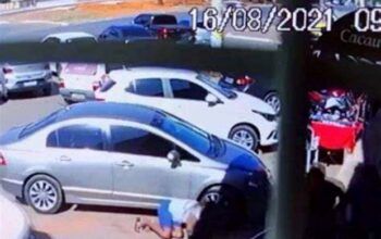 Homem é baleado em assalto em frente a agência bancária