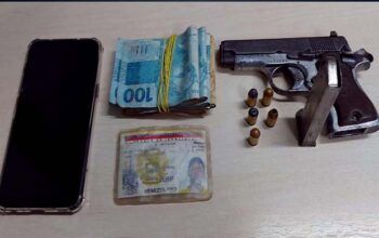 Homem é preso pela Rocam e adolescente aprendido com arma de fogo na rodoviária