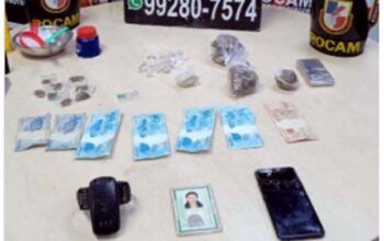 Mãe e filho são presos pela Rocam por tráfico; foragido da justiça também é detido