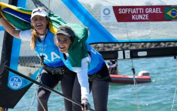 Martine e Kahena assegura para a vela do Brasil a presença no pódio pela sétima edição seguida das Olimpíadas