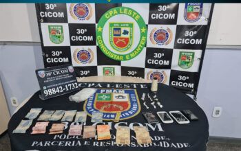 No bairro Jorge Teixeira, homem de 22 anos é preso por tráfico de drogas