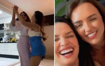 Rafa Kalimann visita Juliette na nova casa no Rio de Janeiro