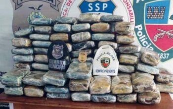 No porto de Maraã são apreendidos quase 100kg de skunk escondidos em um bote de alumínio