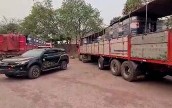 PF apreende 130 mil kg do solvente usado no refino de cocaína