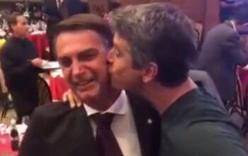 Marcio Garcia diz que beijo em Bolsonaro foi “brincadeira por causa da homofobia”