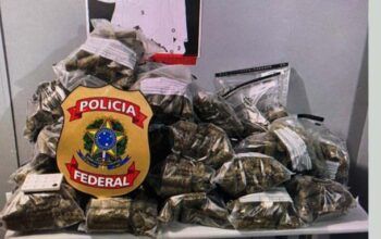 Um homem é preso em Tabatinga pela PF com 77kg de skunk