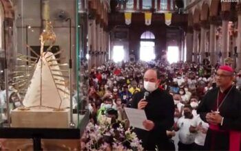 Cerimônia da descida do Glória marca a manhã do sábado de Círio