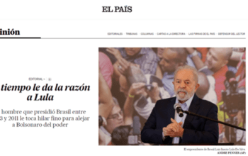 Editorial do El País espanhol diz que o tempo deu razão a Lula