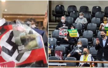 Grupo antivacina e nazista invade Câmara de Porto Alegre e agride vereadores (vídeos)