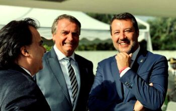 Fora da COP26, Bolsonaro se encontra com Matteo Salvini líder da extrema direita italiana