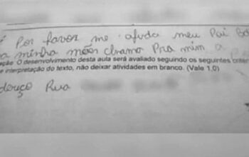 Menino de 8 anos pede socorro em prova: “Meu pai bate na minha mãe”