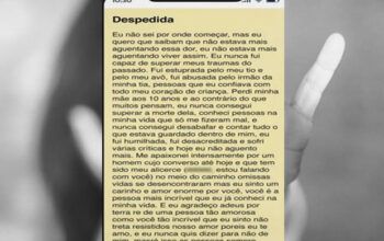 Jovem deixa carta antes de se matar: “Estuprada por meu tio e avô”
