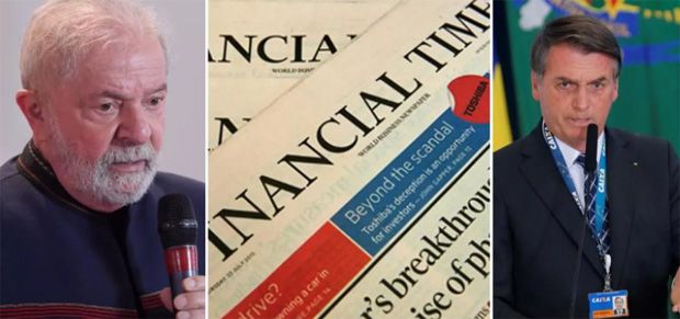 Financial Times prevê derrota de Bolsonaro para Lula em 2022 "por ampla margem”