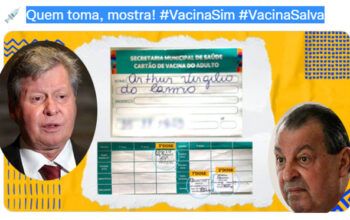Arthur Neto empareda Omar Aziz ao publicar na internet o seu cartão de vacina contra covid
