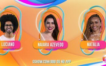 'BBB22': Naiara, Luciano e Natália formam primeiro paredão