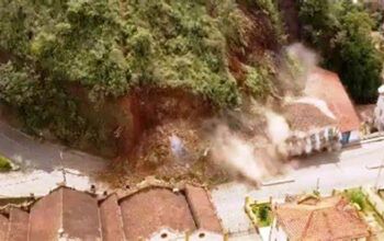 Deslizamento de terra destrói casarão em Ouro Preto, Minas Gerais; veja vídeo