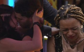 Eslô e Lucas se beijam; Natália sente ciúmes e ameaça deixar o "BBB 22"