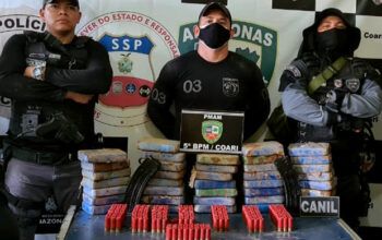 Em Coari, Polícia Militar apreende 39 tabletes de pasta base de cocaína