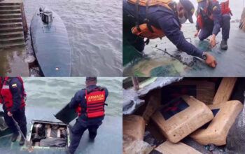 Colômbia apreende submarino com 4 toneladas de cocaína no Pacífico