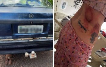 Homem arrasta namorada amarrada em engate de carro no interior de SP