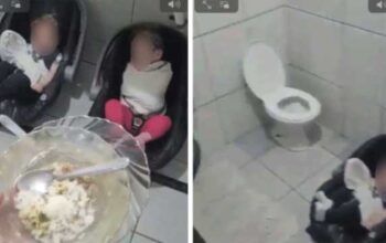 Por que? Crianças são presas com 'camisa de força' em banheiro de escola