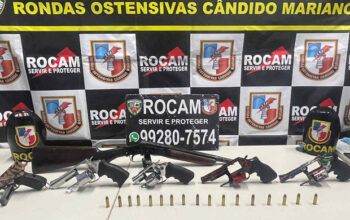 Dupla de infratores é presa com seis armas em festa no Cacau Pirêra