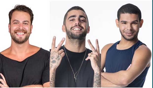 Gustavo, Scooby e Vyni estão no paredão do 'BBB 22';