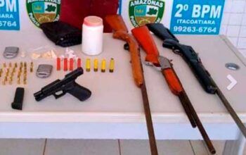 Foragido da justiça é preso em Itacoatiara com armas, munições e entorpecentes