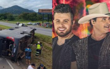 Acidente com ônibus de sertanejos mata Aleksandro e mais 5 pessoas