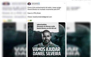 Apoiadores fazem vaquinha para pagar multa do STF a Daniel Silveira