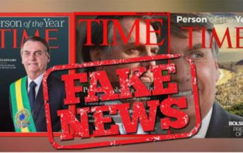 FAKE - Gabinete do ódio já faz montagens grotescas fingindo que Bolsonaro foi capa da revista