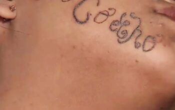 Homem detido após tatuar nome no rosto da ex vai para presídio