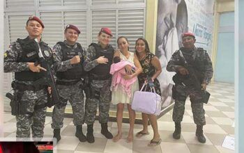 Policiais militares salvam criança recém-nascida que estava engasgada