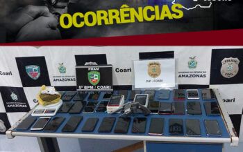 Quatro homens são presos em Coari por tráfico drogas, roubo e porte ilegal de arma