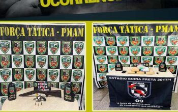 Três homens são presos em Manaus por porte ilegal de arma e tráfico de entorpecentes