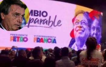 Bolsonaro volta a atacar Gustavo Petro, novo presidente da Colômbia, e o compara a Lula