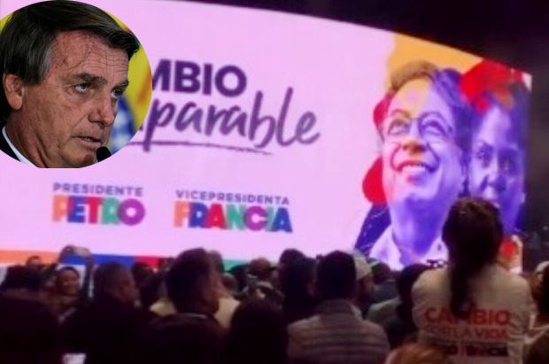 Bolsonaro volta a atacar Gustavo Petro, novo presidente da Colômbia, e o compara a Lula