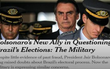 New York Times diz que Bolsonaro tem apoio dos militares para contestar as eleições e tentar um golpe